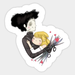 Edward Scissorhand and Kim Sticker